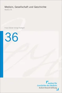 Medizin, Gesellschaft und Geschichte 36_cover