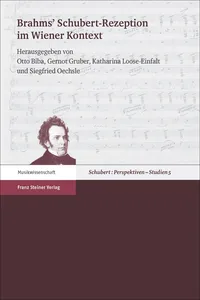 Brahms' Schubert-Rezeption im Wiener Kontext_cover