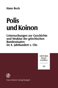 Polis und Koinon_cover