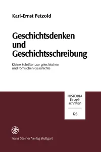 Geschichtsdenken und Geschichtsschreibung_cover