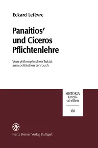 Panaitios' und Ciceros Pflichtenlehre_cover