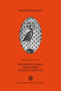 Die beiden Satiren des Kaisers Julianus Apostata_cover