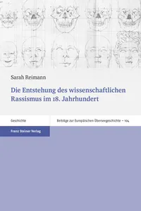 Die Entstehung des wissenschaftlichen Rassismus im 18. Jahrhundert_cover
