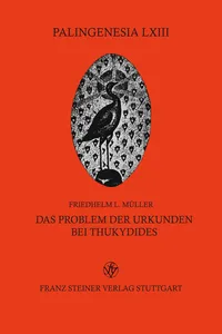 Das Problem der Urkunden bei Thukydides_cover