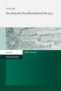 Die deutsche Porzellanindustrie bis 1914_cover
