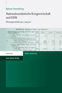 Nationalsozialistische Kriegswirtschaft und DDR_cover