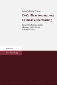 Gaius Sallustius Crispus: De Catilinae coniuratione. Catilinas Verschwörung_cover