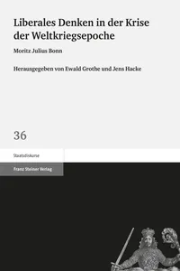 Liberales Denken in der Krise der Weltkriegsepoche_cover