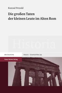 Die großen Taten der kleinen Leute im Alten Rom_cover