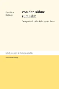 Von der Bühne zum Film_cover