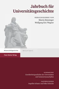 Jahrbuch für Universitätsgeschichte 20_cover