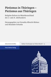 Pietismus in Thüringen – Pietismus aus Thüringen_cover