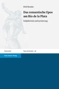 Das romantische Epos am Río de la Plata_cover