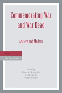 Commemorating War and War Dead_cover