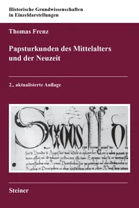 Papsturkunden des Mittelalters und der Neuzeit_cover