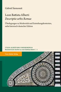 Leon Battista Alberti: "Descriptio urbis Romae"_cover