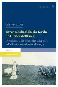 Bayerische katholische Kirche und Erster Weltkrieg_cover