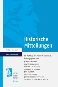 Historische Mitteilungen 32_cover