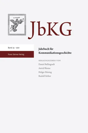Jahrbuch für Kommunikationsgeschichte 23 (2021)