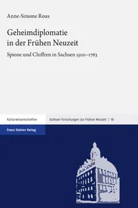 Geheimdiplomatie in der Frühen Neuzeit_cover