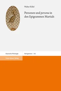 Personen und "persona" in den Epigrammen Martials_cover