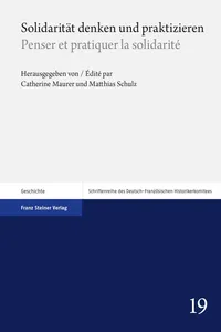 Solidarität denken und praktizieren / Penser et pratiquer la solidarité_cover