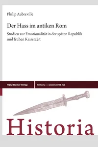 Der Hass im antiken Rom_cover