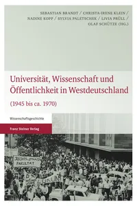 Universität, Wissenschaft und Öffentlichkeit in Westdeutschland_cover