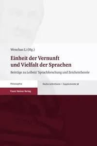 Einheit der Vernunft und Vielfalt der Sprachen_cover