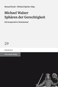 Michael Walzer: Sphären der Gerechtigkeit_cover