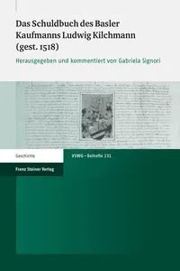Das Schuldbuch des Basler Kaufmanns Ludwig Kilchmann_cover