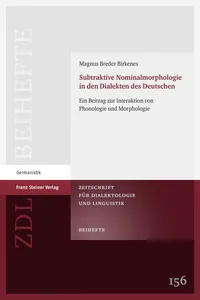 Subtraktive Nominalmorphologie in den Dialekten des Deutschen_cover