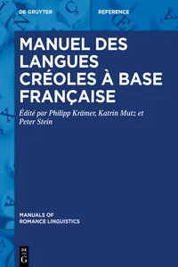 Manuel des langues créoles à base française_cover