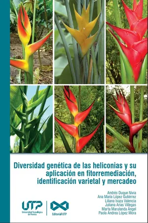 Diversidad genética de las heliconias y su aplicación en fitorremediación, identificación varietal y mercadeo