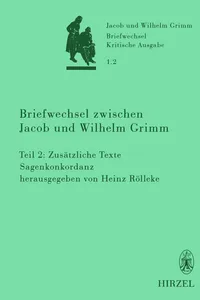 Briefwechsel zwischen Jacob und Wilhelm Grimm_cover