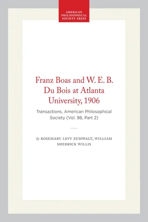 Franz Boas and W. E. B. Du Bois at Atlanta University, 1906