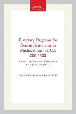 Planetary Diagrams for Roman Astronomy in Medieval Europe, CA 800-1500