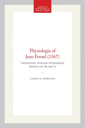 Physiologia of Jean Fernel (1567)
