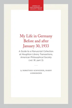 My Life in Germany Before and after January 30, 1933