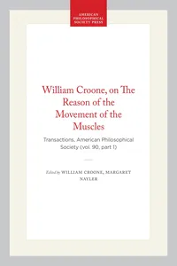 William Croone, on The Reason of the Movement of the Muscles_cover
