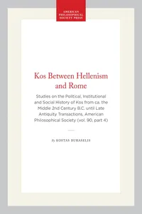 Kos Between Hellenism and Rome_cover