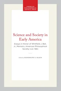 Science and Society in Early America_cover