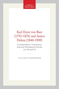 Karl Ernst von Baer and Anton Dohrn_cover