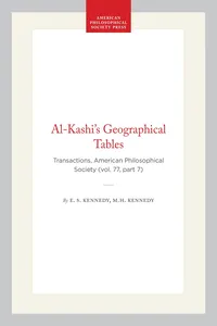 Al-Kashi's Geographical Tables_cover
