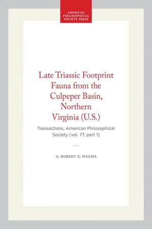 Late Triassic Footprint Fauna from the Culpeper Basin, Northern Virginia (U.S.)