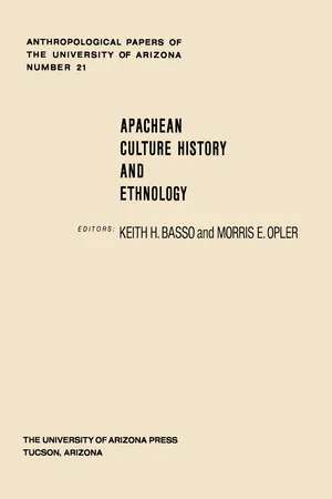Apachean Culture History and Ethnology