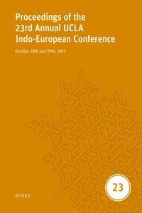 Proceedings of the 23rd Annual UCLA Indo-European Conference