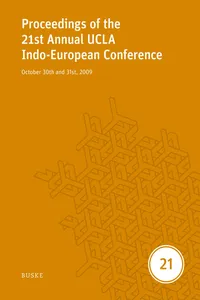 Proceedings of the 21st Annual UCLA Indo-European Conference_cover