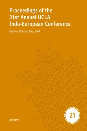 Proceedings of the 21st Annual UCLA Indo-European Conference