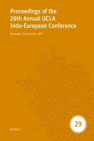Proceedings of the 29th Annual UCLA Indo-European Conference